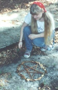[pine needle pentacle]